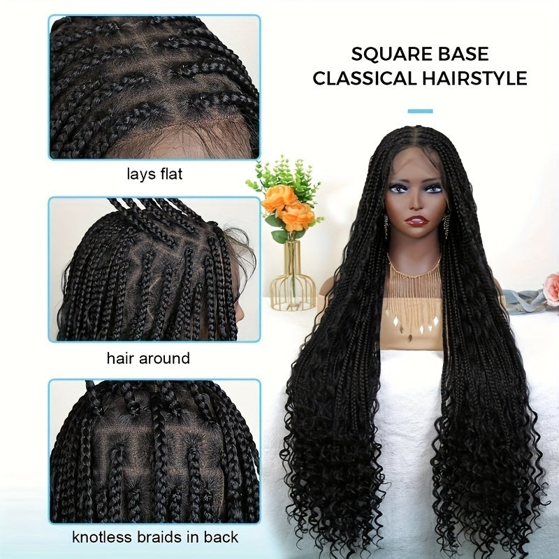 Synthetic Non-toxic Wig, All Lace, Non-toxic Wig, Wave Shape, Suitable For All Races, Suitable For All Scenes.