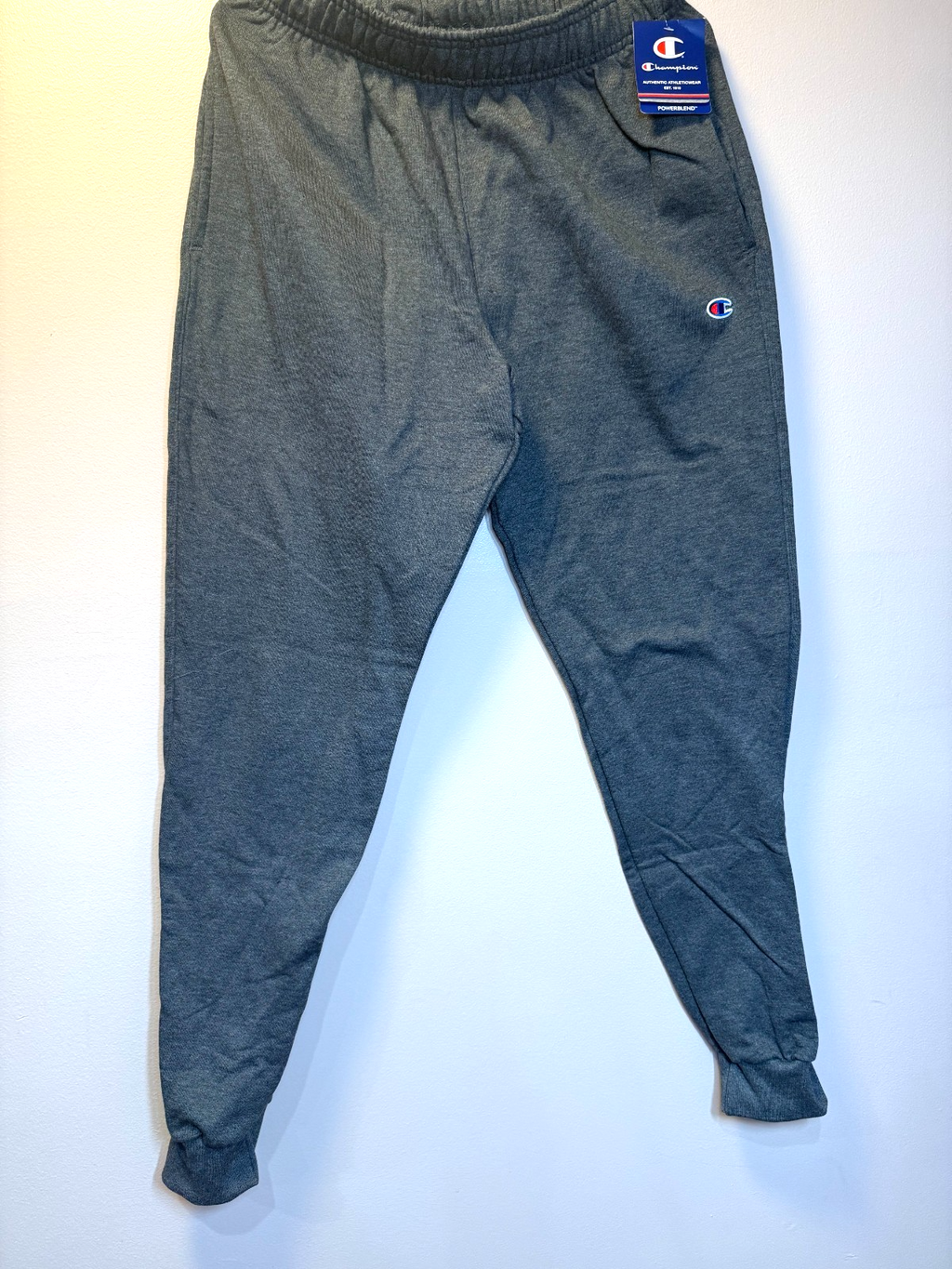 New Men's Jogger Pants By Champion, Size M (32-32), 2 Pockets, Charcoal Gray