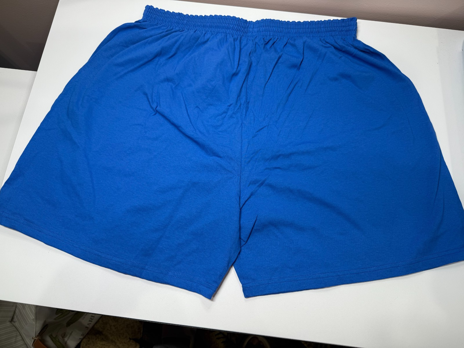 Men's Champion 100% cotton Jersey Shorts Royal Blue  2XL (44-46)