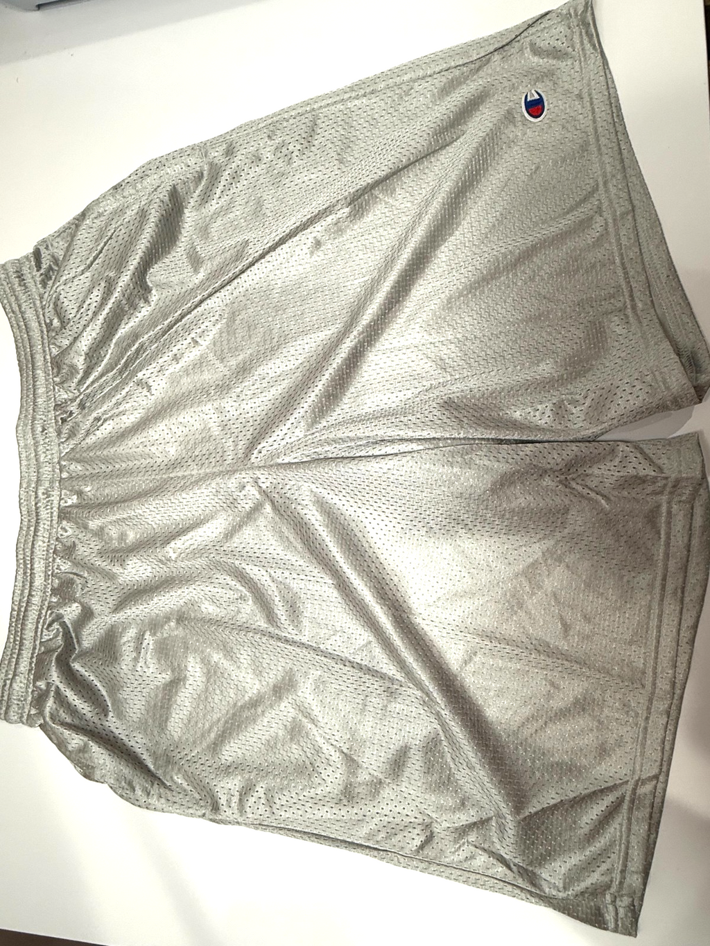 Men's New Champion Athletic Gray GYM  Active wear Mesh Shorts With Pockets Large