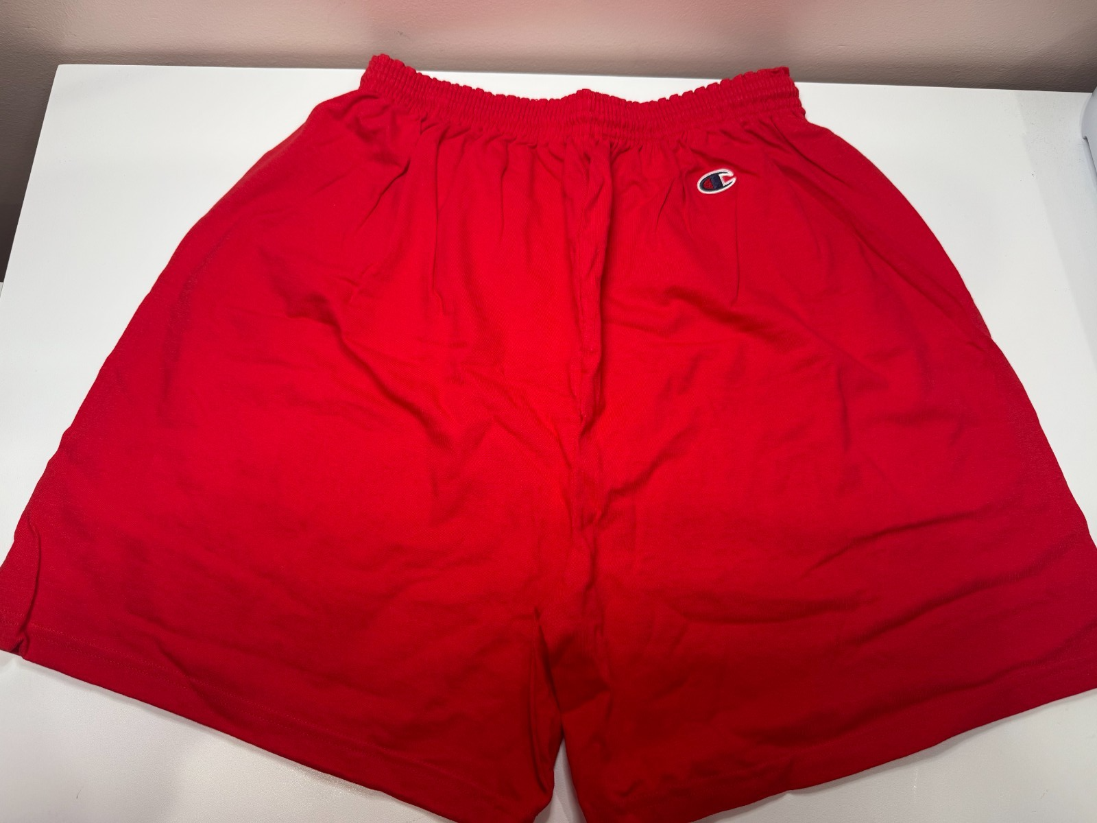 Men's Champion 100% cotton Jersey Shorts Scarlet  XXL(44-46)