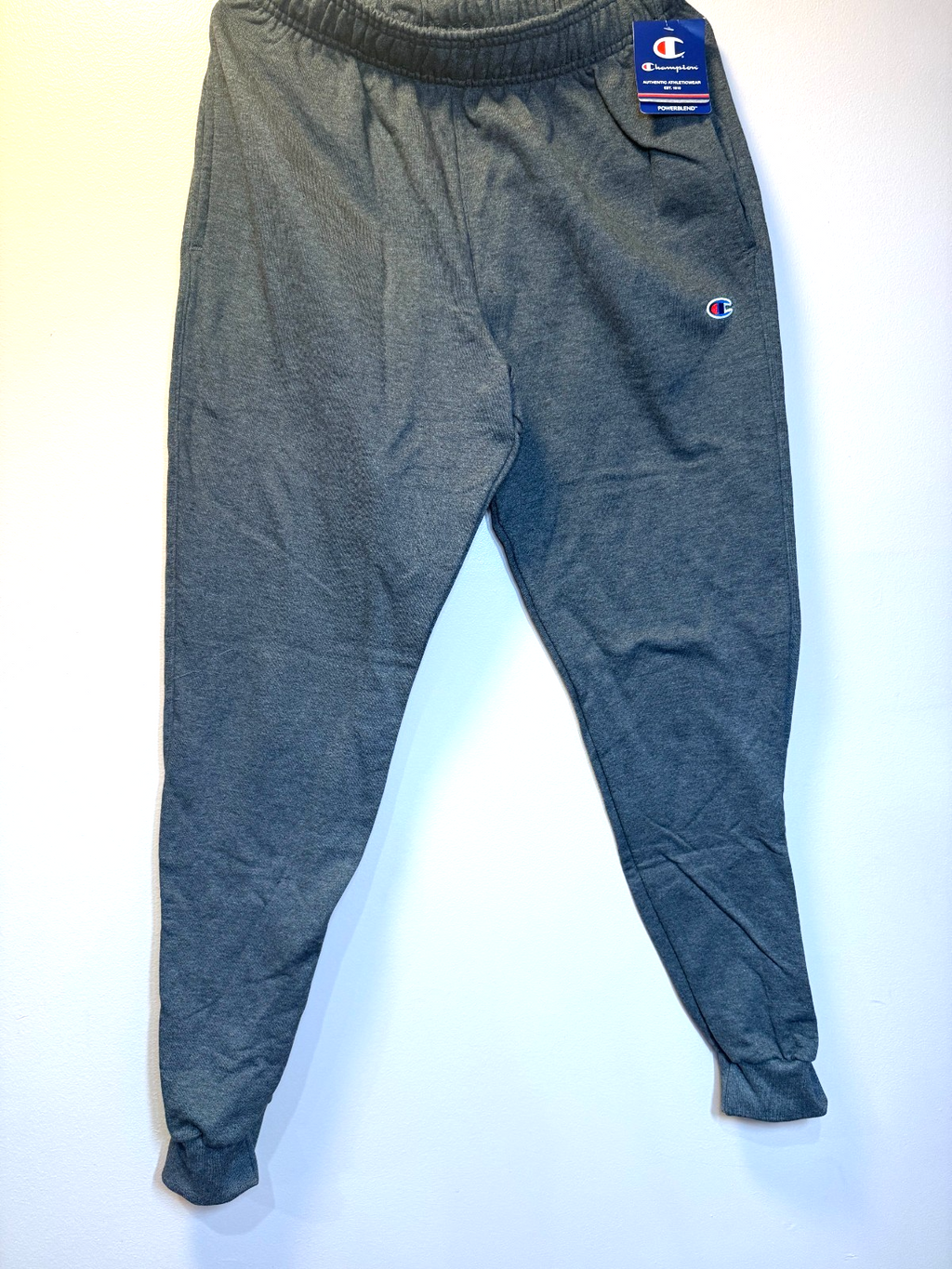 New Men's Jogger Pants By Champion, Size M (32-32), 2 Pockets, Charcoal Gray