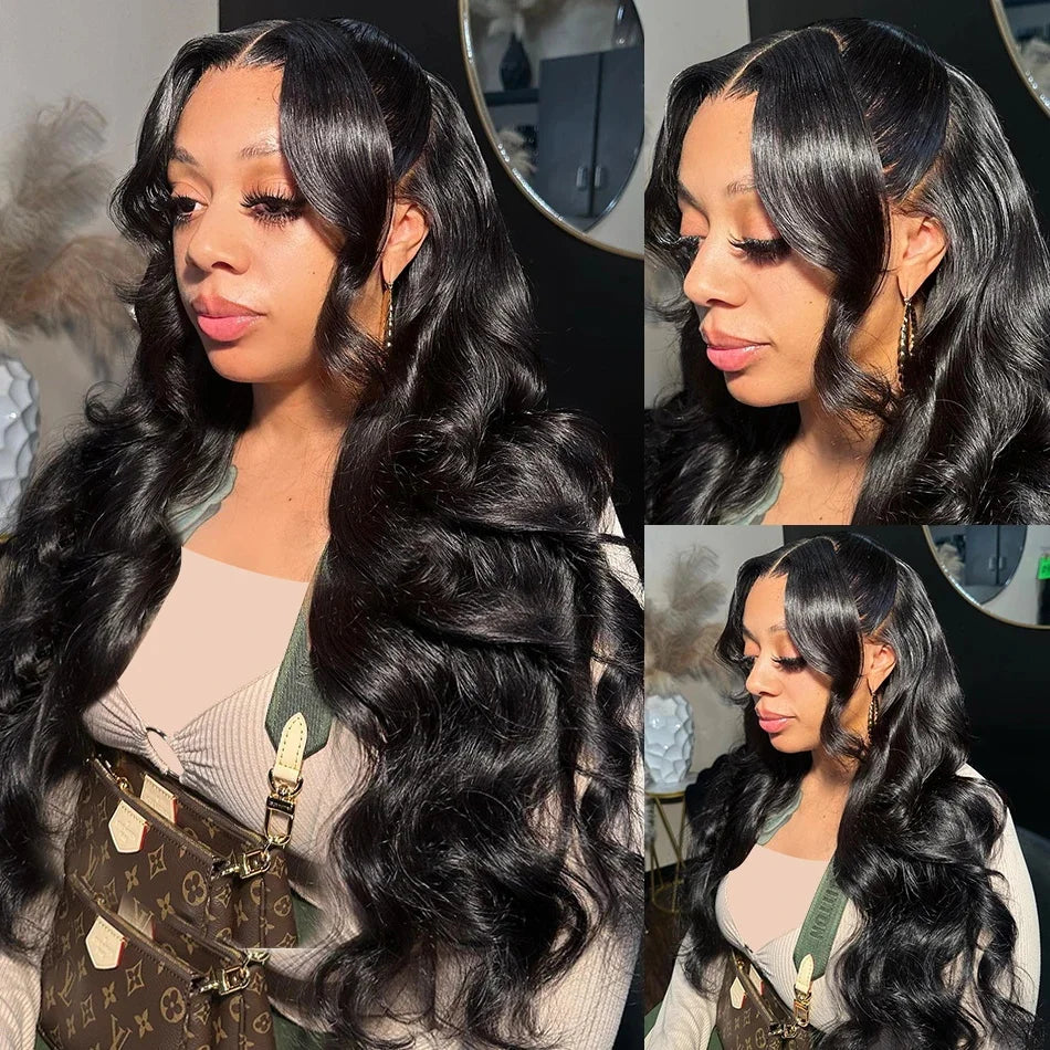 250 Density Body Wave 13x6 Hd Lace Frontal Wig Human Hair 13x4 Hd Pre Plucked Lace Wigs For Women 360 Full Lace Front Hair Wigs
