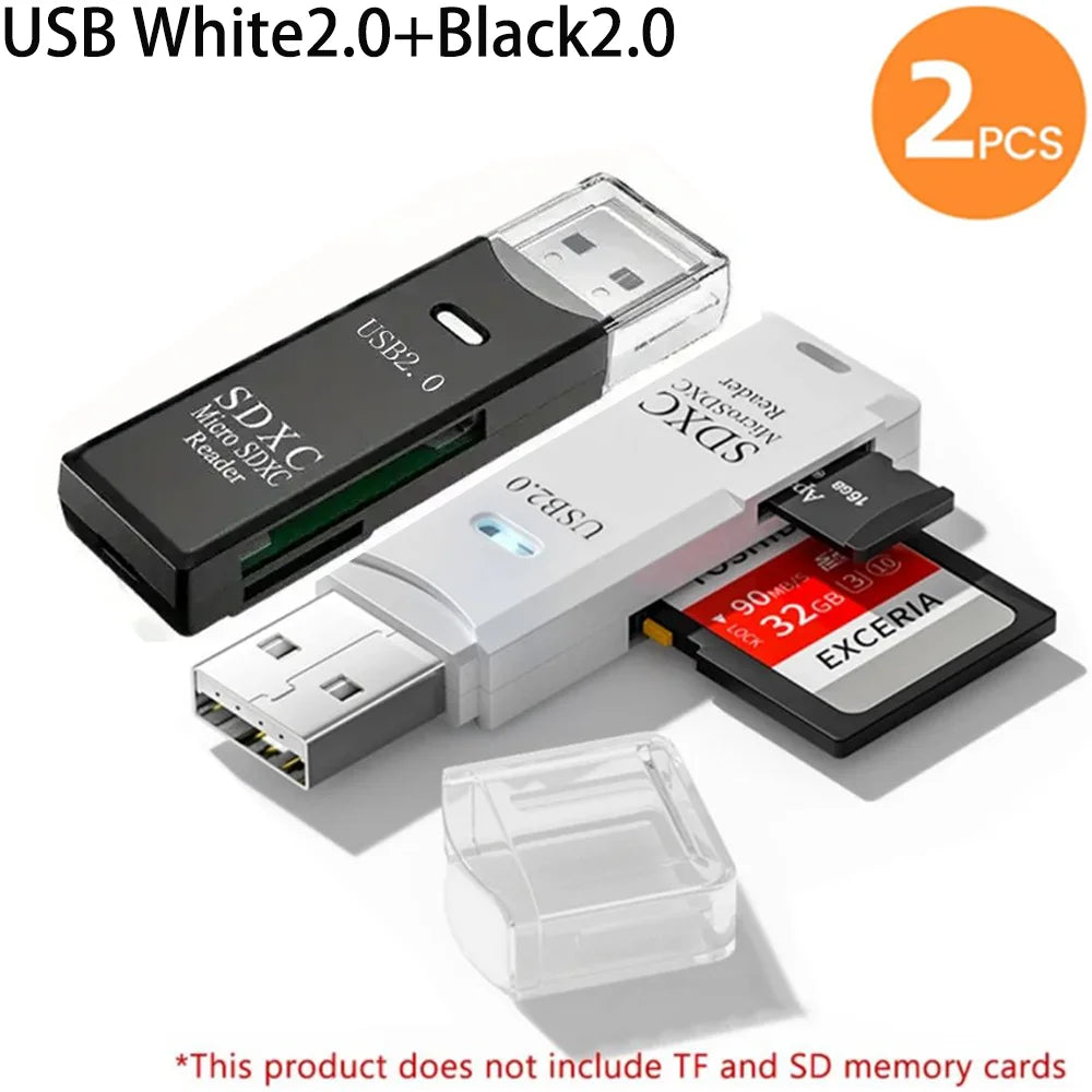 2 in 1 USB 3.0 Card Reader Micro TF sd card Reader usb adapter High Speed Cardreader TF Memory card For PC Laptop Accessories