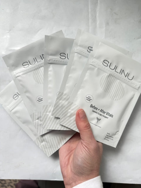 Travel Packs- Set of 5- Single Serving Before + After Vitals