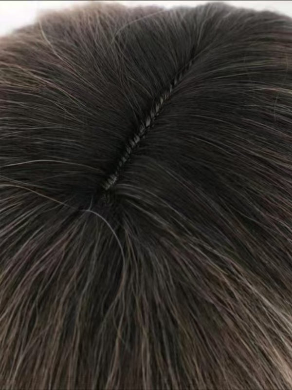 Synthetic Wavy Wig, Non-toxic Wig With Wave Head, With Bangs, Short Mixed Hair For Women, Heat Resistant, Suitable For The Whole Scene