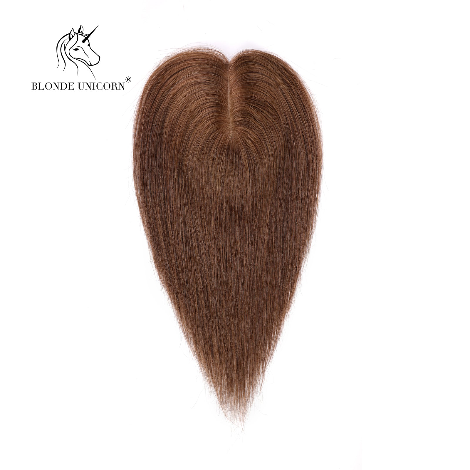 Blonde Chestnut Brown Hand Made Real Human Hair Toppers For Women