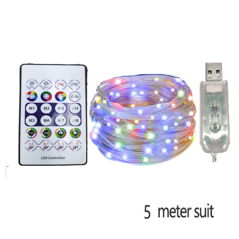 LED Rope Lights Outdoor, RGB Remote Control Fairy String Lights Plug In With 200 LEDs, Super Durabl