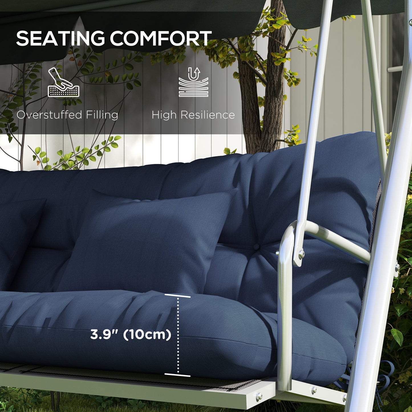 59" Tufted Bench Cushions & Throw Pillows